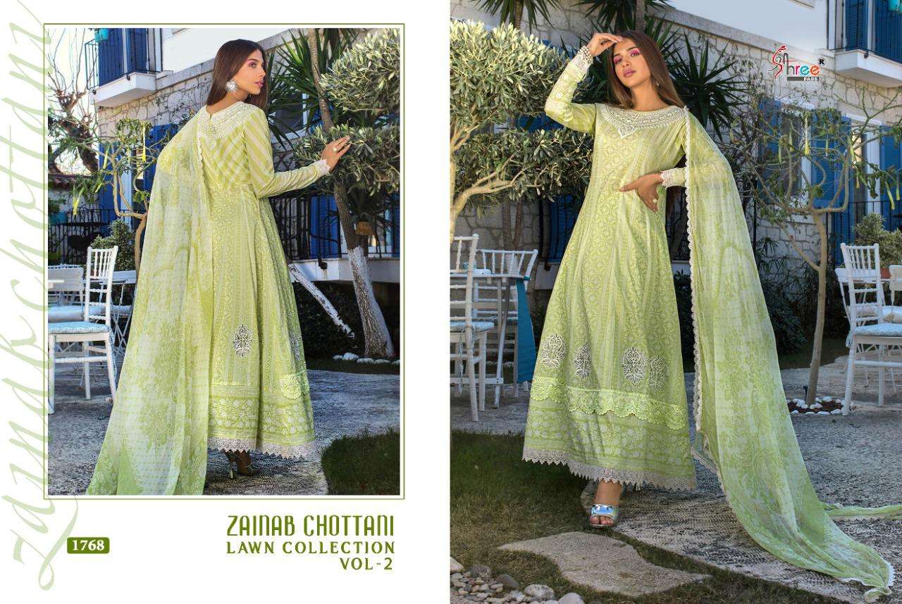Shree Zainab  Pure LawnCotton Print With EXCLUSIVE Embrodery Work Letest Fancy  Chottani Lawn Collection 2 Pure Lawn Cotton Pakistani Suits